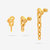 Long Or Short Convertible Link Chain Dangle Earrings - Gold