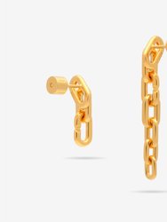 Long Or Short Convertible Link Chain Dangle Earrings