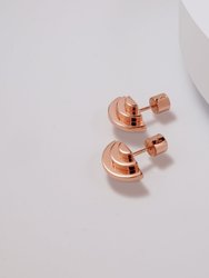 Multi Semicircle Geometric Stud Earrings
