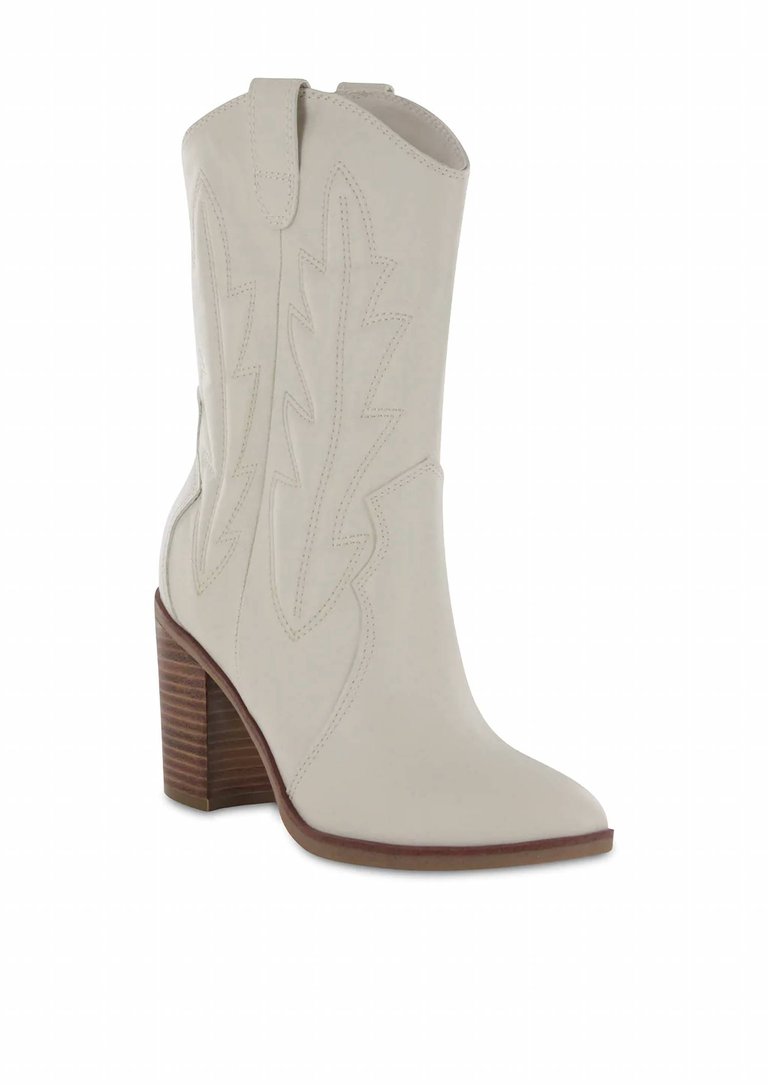 Raylyn Boots In Ivory Malta - Ivory Malta