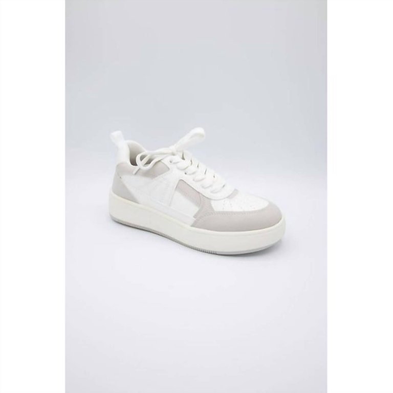 Women's Dice Platform Sneaker In White/off White