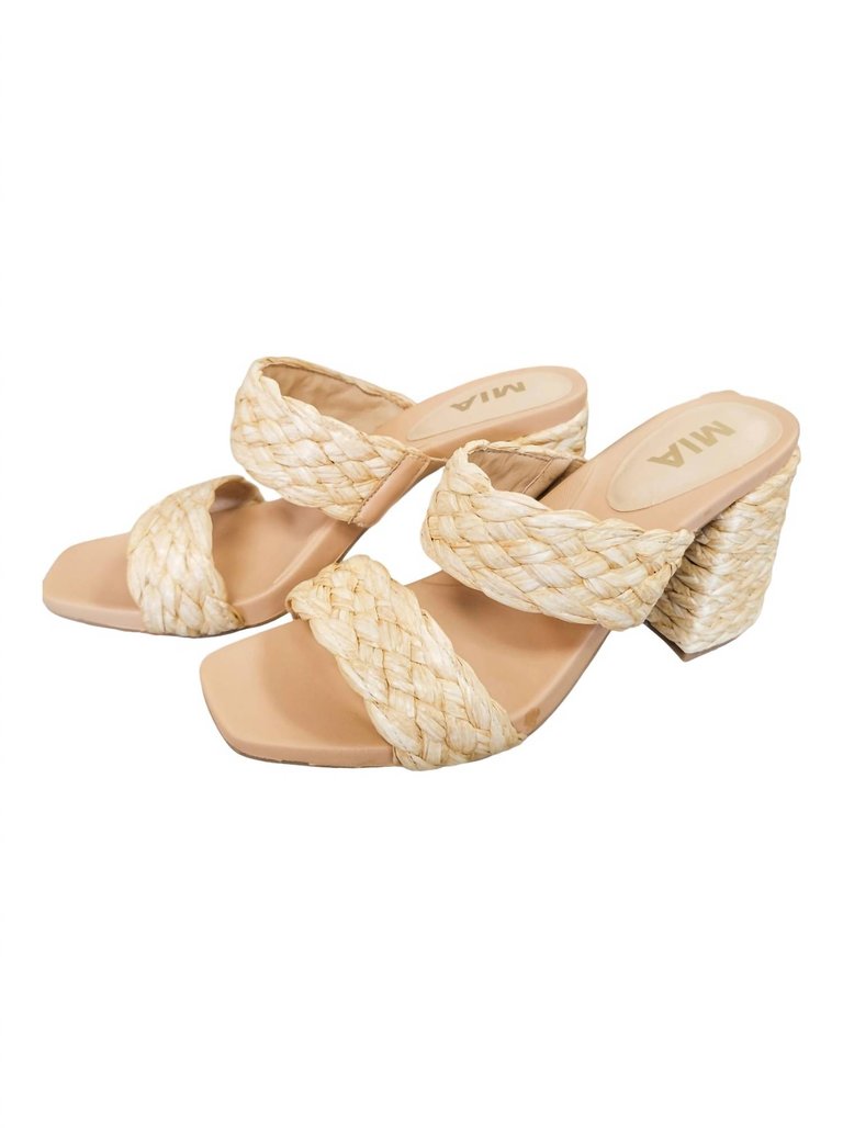 Women's Tessi Raffia Sandal In Natural - Natural