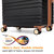 Brickell 3 Piece Expandable Retro Luggage Set