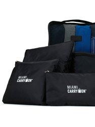 Foldable 6 Piece Packing Cubes - Black