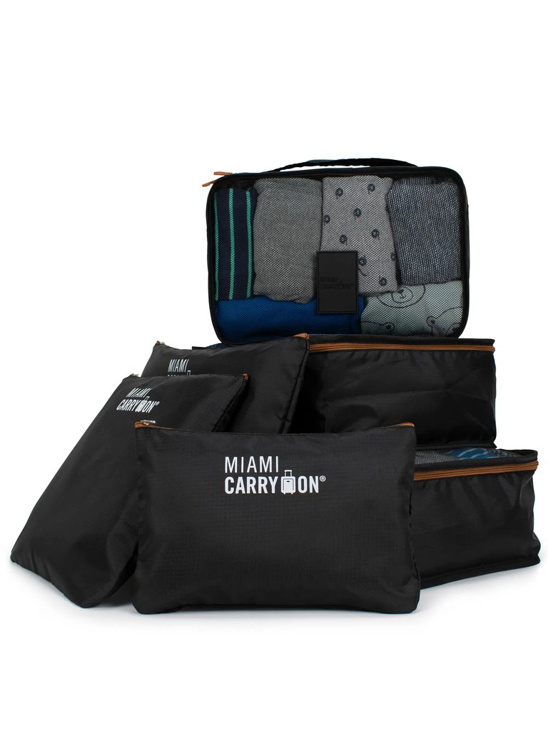 Foldable 6 Piece Packing Cubes