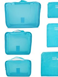 Foldable 6 Piece Packing Cubes