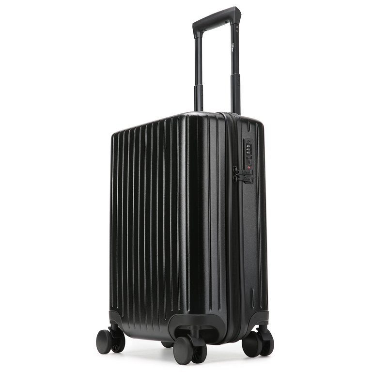 Ocean Polycarbonate Carry-On Suitcase - Black