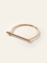 Thin Screw Cuff Bracelet