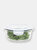 Michael Graves Design 32 Ounce High Borosilicate Glass Round Food Storage Container with Indigo Rubber Seal