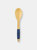 Michael Graves Design Bamboo Serving Spoon with Indigo Silicone Handle