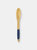 Michael Graves Design Bamboo Serving Spoon with Indigo Silicone Handle