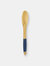 Michael Graves Design Bamboo Serving Spoon with Indigo Silicone Handle