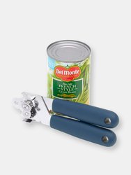 Michael Graves Design Comfortable Grip Stainless Steel Can Opener, Indigo