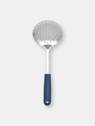 Michael Graves Design Comfortable Grip Stainless Steel Skimmer, Indigo