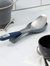 Michael Graves Design Comfortable Grip Stainless Steel Solid Spoon, Indigo