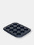 Michael Graves Design Non-Stick 12 Mini Cup Carbon Steel Muffin Pan, Indigo