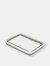 Michael Graves Design Pop Up Collapsible White Plastic and Grey Silicone Dish Pan