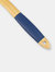 Michael Graves Design Slotted Bamboo Spatula with Indigo Silicone Handle