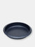 Michael Graves Design Textured Non-Stick Round Carbon Steel Pan, Indigo