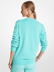 Cashmere Crushed-Sleeve Sweater