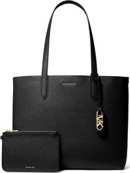 Eliza Extra Large East/West Reversible Tote - Black