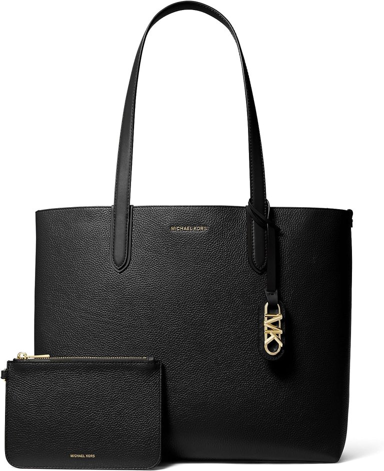 Eliza Extra Large East/West Reversible Tote - Black