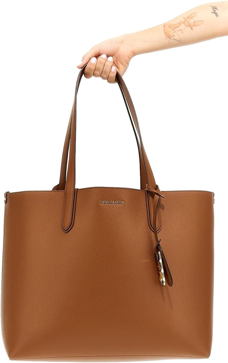 Eliza Extra Large East/West Reversible Tote - Brown