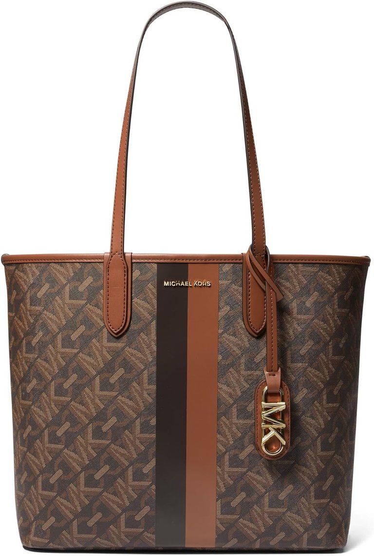 Eliza Large East/West Open Tote Luggage - Brown