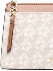 Empire Large Signature Logo Convertible Crossbody Bag - Vanilla/Luggage