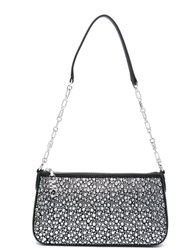 Empire Medium Chain Pouchette Handbag - Black