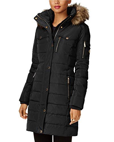 Michael Kors Faux Fur Trim Down Puffer Coat product