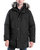 Men MMK791896 Heavyweight Hooded Snorkel Parka Coat With Bib Black