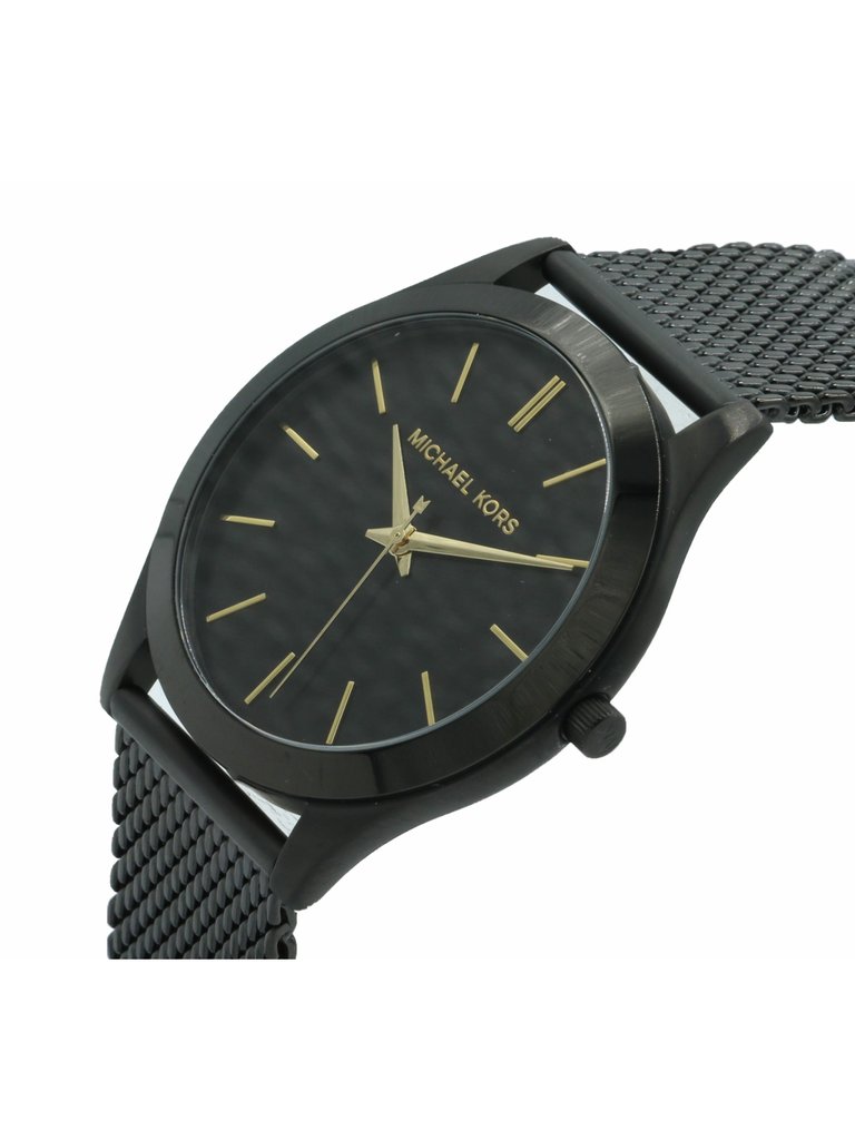 Michael Kors Men's Mini Slim Runway Analogue Quartz Watch - Black