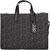 MIchael Michael Kors Women's Black Embossed Logo Gigi Large Tote Handbag - Black