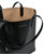 Women Black North South Pebbled Leather Tote Bag