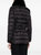 Women's Black Faux Fur Collar Belted Lightweight Down Puffer Coat