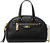 Women's Black Pebbled Leather Williamsburg Extra Small Bowling Crossbody Handbag - Black