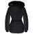 Women's Black Scuba Stretch Belted Active Coat