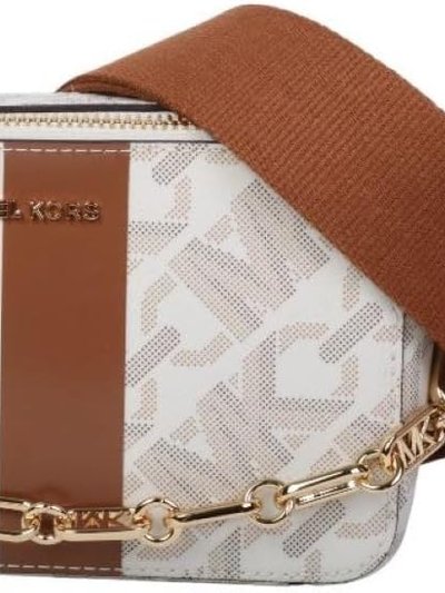 Michael Kors Women's Jet Set Crossbody, Vanilla/Luggage product