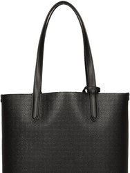 Women's Luggage Black Eliza Extra Large East/West Reversible Tote Handbag