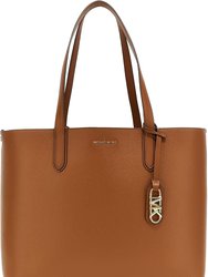 Women's Luggage Camel Eliza Extra Large East/West Reversible Tote Handbag - Brown