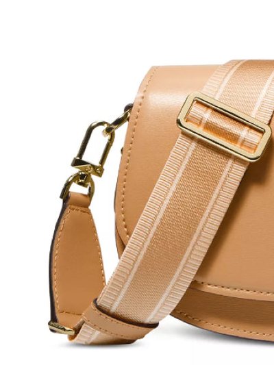 Michael Kors Women's Mila Medium Leather East West Sling Messenger, Pale Peanut product