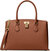 Women's Ruby Medium Leather Satchel Bag Luggage - Brown