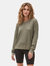 Gigi Waffle Pullover - Olive