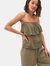 Marta Tiered Top - Olive