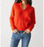 Stevie Collared Pullover Sweatshirt - Tangerine