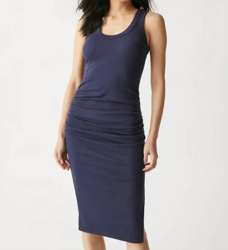 Ulla Ribbed Midi Dress - Admiral