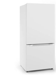 18.7 Cu. Ft. White Bottom Mount Refrigerator