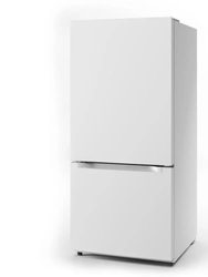 18.7 Cu. Ft. White Bottom Mount Refrigerator