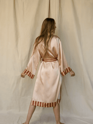 PW x Midheaven Guinevere Silk Robe in Sage